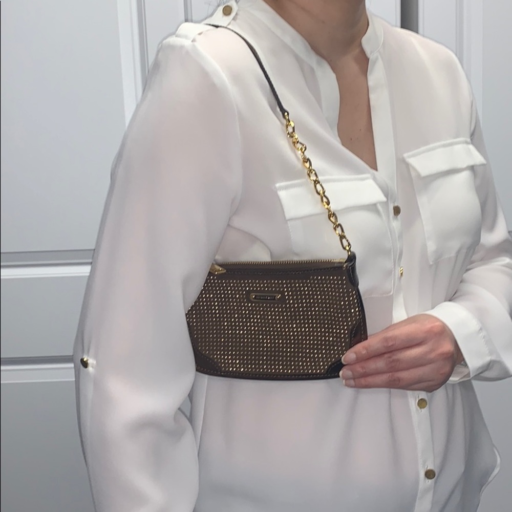 Burberry Gold Studded Mini Bag - Picture 2 of 8